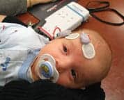 Baby with sensors