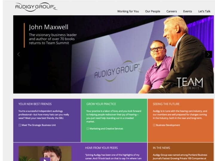 Audigy Group Unveils New Look for Corporate Website