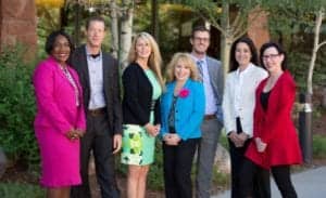 Oticon Adv Mkt Bootcamp (l-r) Sheena Oliver, David Meerman-Scott, Patty Greene, Nancy Palmere, Kelly O'Keefe, Stephanie Young, Karen Post