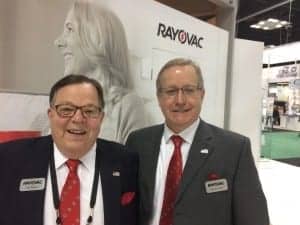 Rayovac's Tom Begley and Kevin Kouba at the American Academy of Audiology Convention in Indianapolis.