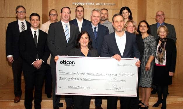 Oticon Donates K to ‘All Hands and Hearts-Smart Response’ Organization
