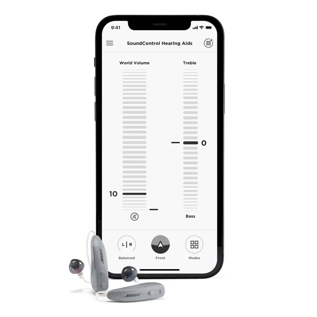 Bose SoundControl hearing aid with Bose Hear app