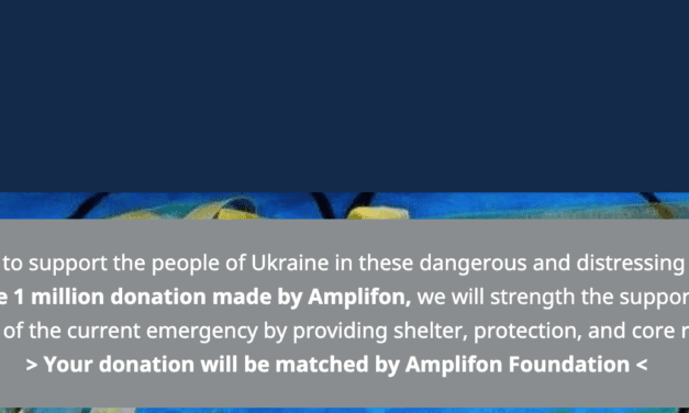 Amplifon Foundation Fundraising Campaign for Ukraine