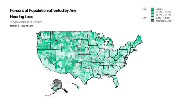 New Study Maps Hearing Loss Across the U.S.  