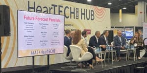 A panel of hearing device company representatives discussed the future of audiology at AAA 2024.