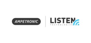 Ampetronic Listen Technologies logos side by side