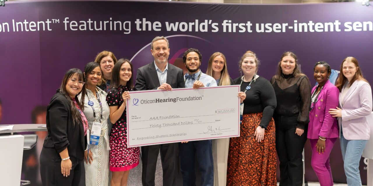 Oticon Hearing Foundation Donates $30,000 for 2025 AAA Foundation Scholarships