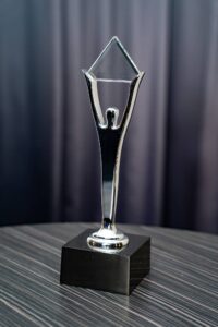 Stevie Awards silver trophy
