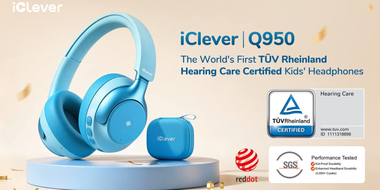 iClever Launches Q950 Kids’ Headphones With Hearing Care Certification